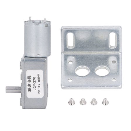 12V DC-växelmotor 12mm enkel axel självlåsande reversibel snäckväxelmotor hastighetsreduceringsmotor 4‐25KG.CM 8RPM