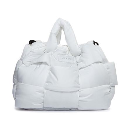 Vic Matié Battle in braided fabric , Wit , Dames , Maat: ONE Size Handtassen