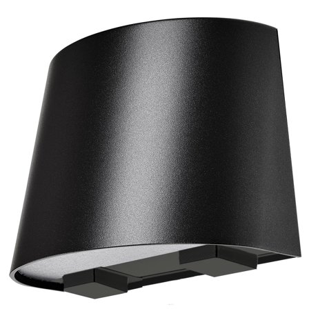 Westal Mini Veggarmatur 9,5 W, 625 lm, med stikkontakt Svart, Belysning