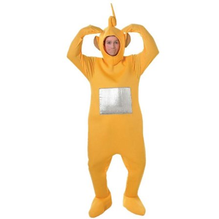 Halloween Rea Nytt Kostym Seriefigur Teletubbies Cosplay Kostym Dockset - Gul!