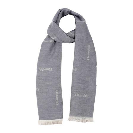 Church's, Winter Scarves Grijs, unisex, Maat:ONE Size,wol