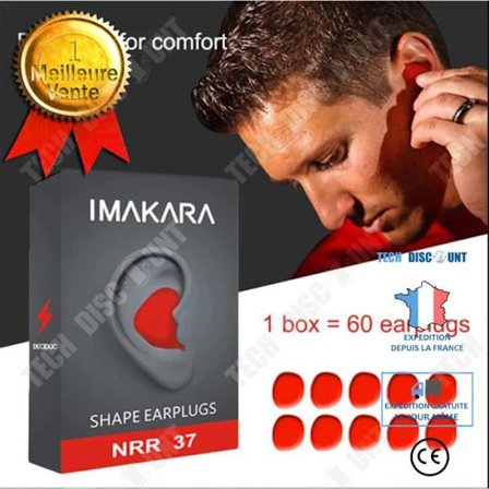 rejse komfort kit L formbare støjreducerende ørepropper PU ørepropper søvn hjælp bløde vandtætte