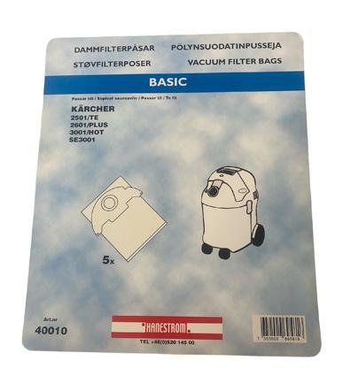 HANESTRÖM Dustbags To fit Kärcher K2501, K2601, 5P