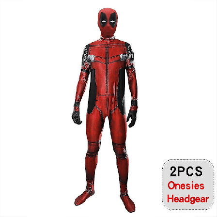 Deadpool Kostyme Cosplay Barn Voksen Kostyme Anime Superhelt Cosplay Dødsvakt Anime Voksen Service Leotard Hatter Tilbehør Anime- 2 STK