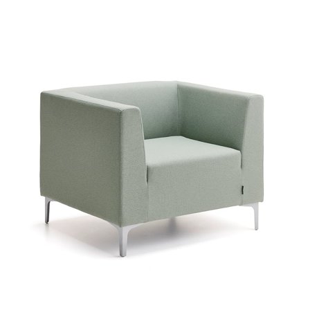 Sessel CASUAL, Stoff CURA, grüngrau