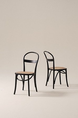 Jotex - Stol, 2-pak Black mdf/metal - RIPPATS - Køb Spisebordsstole & køkkenstole hos Jotex