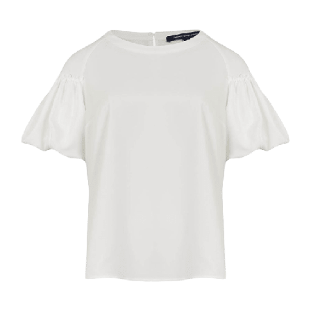 French Connection Puff sleeve blouse Skjortor Dam Vit L