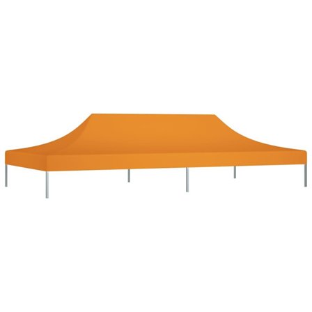 vidaXL Tak till partytält 6x3 m orange 270 g/m²