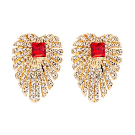 1 par dame boheme boho krystal bryllup brudgom rhinestone Hea