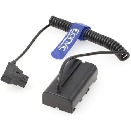 Eonvic D-Tap till NP-F550 F570 F750 F970 F970 Fiktivt batteriadapter