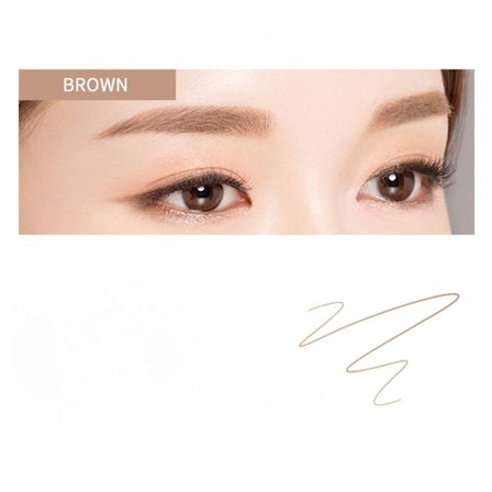 Øyenbrynspenn Flytende Øyenbrynsblyant - Øyenbrynsblyant Tegn Hårlignende Strøk Bryn, Naturlig Øyenbryns-Sminke