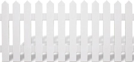 Jabo Smögen 3416 Staket 180x80 cm, vit, träskyddsbehandlad gran, Utemiljö