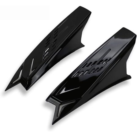 1 Pari Punk-tyyliset koristeelliset tyylikkäät sarvet moottoripyöräkypäriin Kirkkaan musta Autotarvikkeet