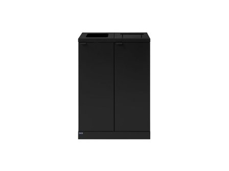 bica Avfallshantering 2x65L kombo svart - Lyreco - Städ och hygien - Avfallshantering och källsortering - Sortering och återvinning