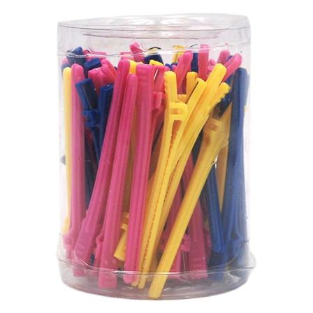 Svarte hårklipp Stylingklipp Pin Andeklipp Salongklipp Barberklipp Andebeaklipp Plast Hårsklier Assorterte Farger 50stk 7X1.5X0.5cm Assorted Color 