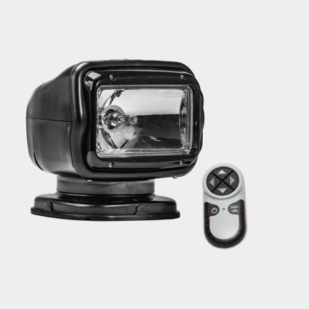 Searchlight / headlight Golight GT 2051 RaidoRay, halogen, 12V, black, tilt & rotatable, with wireless control