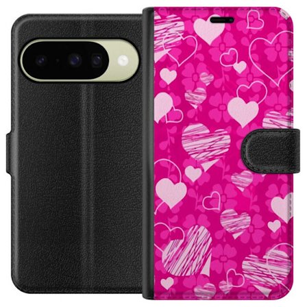 Yhteensopiva Lompakkokotelo Google Google Pixel 10 PopSydänKuviointi