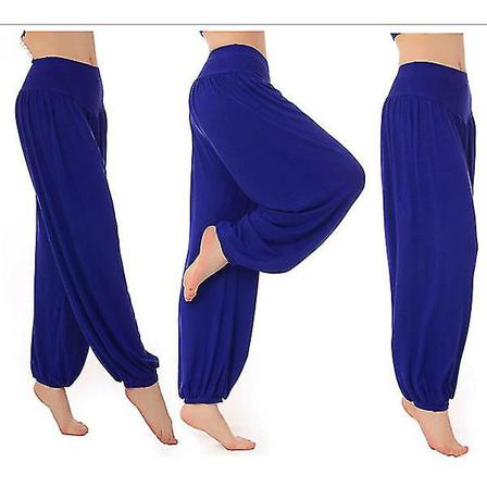 Yogabyxor med vida ben for women Dark Blue 2XL