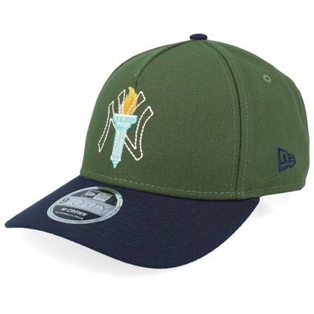 New Era - MLB Grønn adjustable Caps - New York Yankees City Feature M-Crown Green/Navy A-frame Adjustable @ Hatstore
