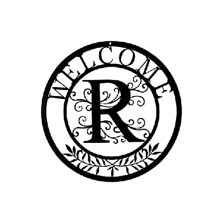 Metall väggdekor 12x12 tum R