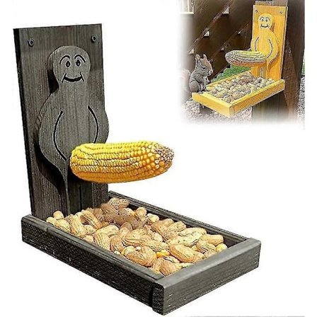 Stolt Man Ekorrmatare, Rolig Stolt Man Ekorrmatare Vildfågelmatare Trädekoration Ekorrmatare Fågelälskare Gåvor Svart