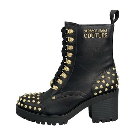 Versace Jeans Couture, Boots Zwart, Dames, Maat:40 EU,leer