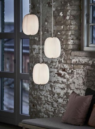 Lamella 4 taklampe - hvit/sort