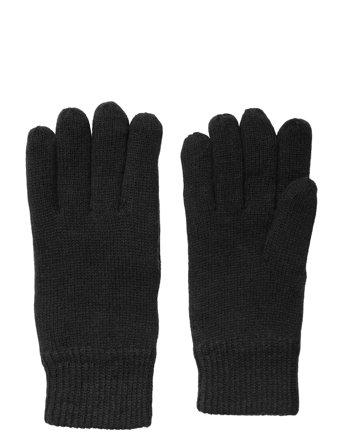 Slhcray Wool Blend Gloves Black Selected