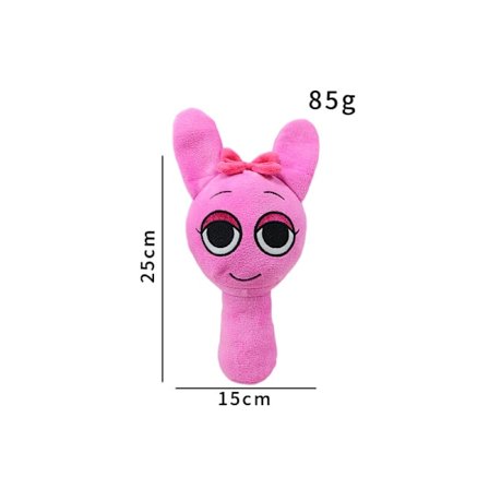 Sprunki Plysj, 10' Sprunky Wenda og Grå Plysjdyr, Sprunk Myke og Morsomme Kosedyr Dukker for Fans og Venner Bursdag Julegave