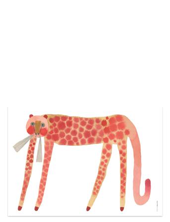 Strawberry Cat - Poster Home Kids Decor Posters & Frames Posters Animal Posters Rosa OYOY Living Design