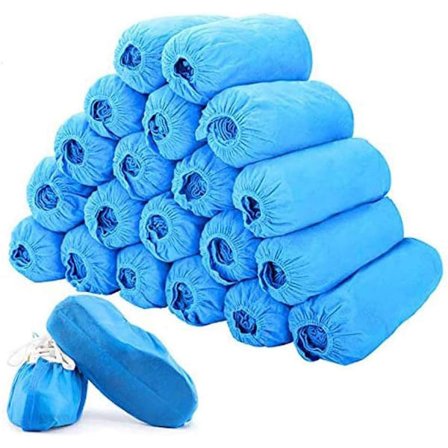 100 stk. (50 par) Premium engangs støvle- og skoovertræk, holdbare, skridsikre, giftfri, genanvendelige, 100 % jomfrueligt stof | Beskytter tæpper/