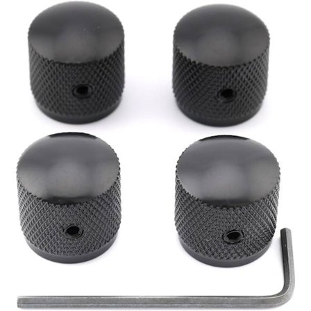 Sort Guitar Speed ​​Control Knobs Metal Volume Dome Tone Knobs w