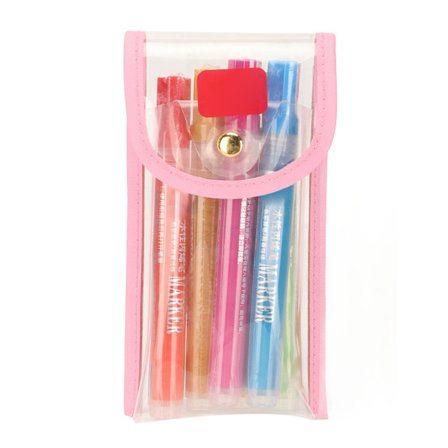 6 farver akrylmarkør vandtæt hurtigtørrende akrylmaling penne med pennepose til DIY scrapbøger gaver fluorescensserie