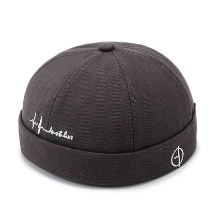 Bomull Docker Cap Beanie Hats GRÅ