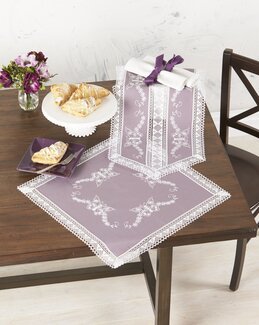 Broderikit Duk Fjäril med eller utan garn - Med garn - Duftin