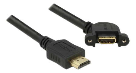 Delock HDMI-forlengelseskabel med Ethernet - 50 cm