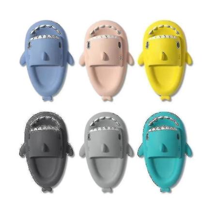 Sommerhaitøfler for barn: Sklisikre bad og dusj, myke sandaler med sklie, morsomt design