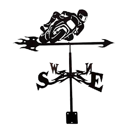 Vindflöjel, Vintage, Svart Vindflöjel Match Motorcykel