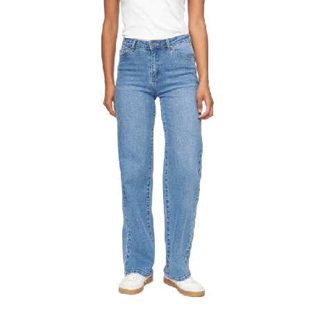 Soft Rebels Srwilla Midwaist Wide Jeans - True Blue Dam Blå XS