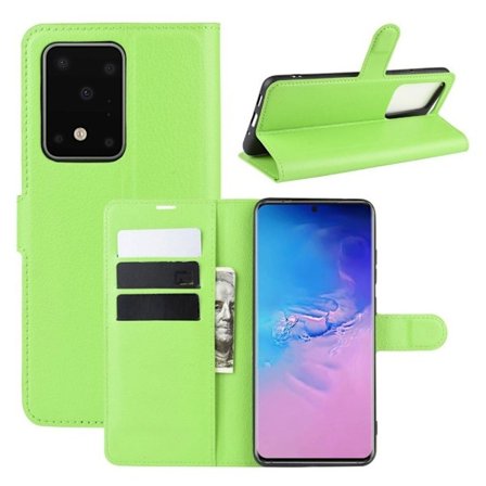 Classic Samsung Galaxy S20 Ultra flip etui - Grønn