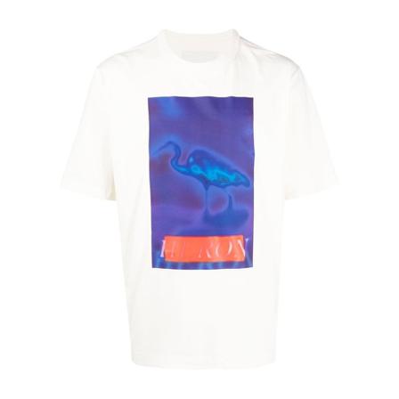 Heron Preston, Heron Preston T-shirts and Polos White Wit, Heren, Maat:S,Katoen,print