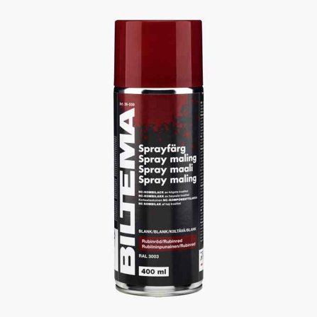 Biltema - Spraymaling blank rubinrød 400 ml