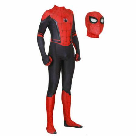 Spider Man Into the Superhero Kids Miles Morales Cosplay Vuxen black 120cm Red 130cm