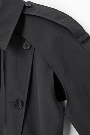 COS Women's Gabardina De Nailon Convertible in Gris