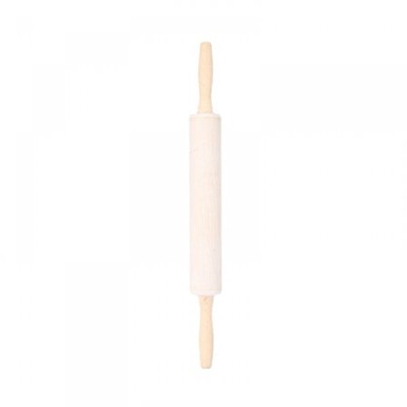 16-tommers kjevle i tre, kjevle i hardtre med glatte valser for baking av brød, bakverk, kjeks, pizza, pai og fondant