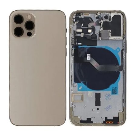 iPhone 12 Pro Baksida med Komplett Ram - Guld