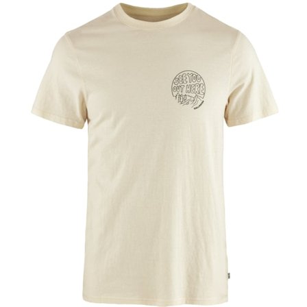 Fjällräven Herr's Hemp Blend Out Here T-shirt in Chalk White | Size: XS, Eko bomull