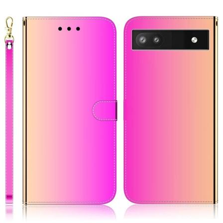 Mirror Google Pixel 6a L pp kotelo - Rose Pink