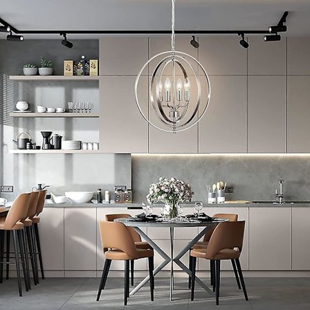 45cm Hengelampe Design Lys Metall Elektroplettert Led