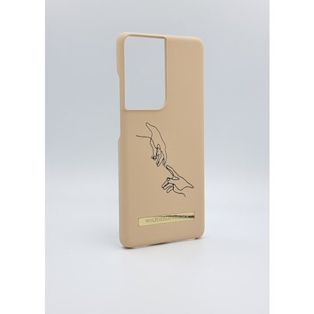 DIFFERENCE OF TOUCH - Beige premium skal till Samsung S21ULTRA